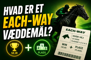 Hvad er et each-way væddemål?