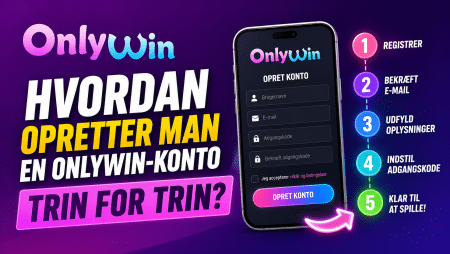 Hvordan opretter man en OnlyWin-konto trin for trin?